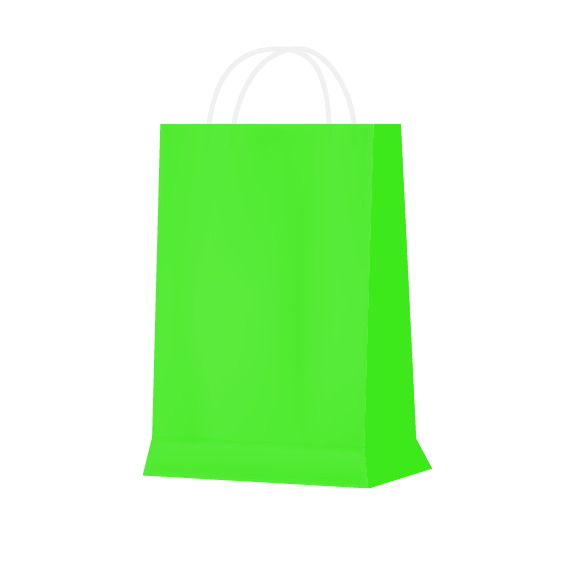 LIME TWIST CARRIER BAG 32X12X40CM (250)